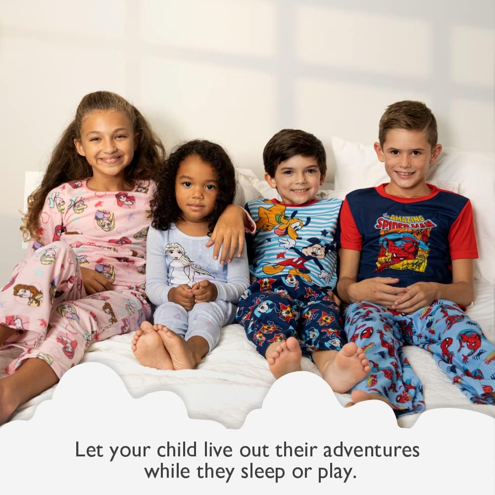 Disney Kids' Mickey & Minnie Mouse 2-pack Footless One-Piece Pajama Set