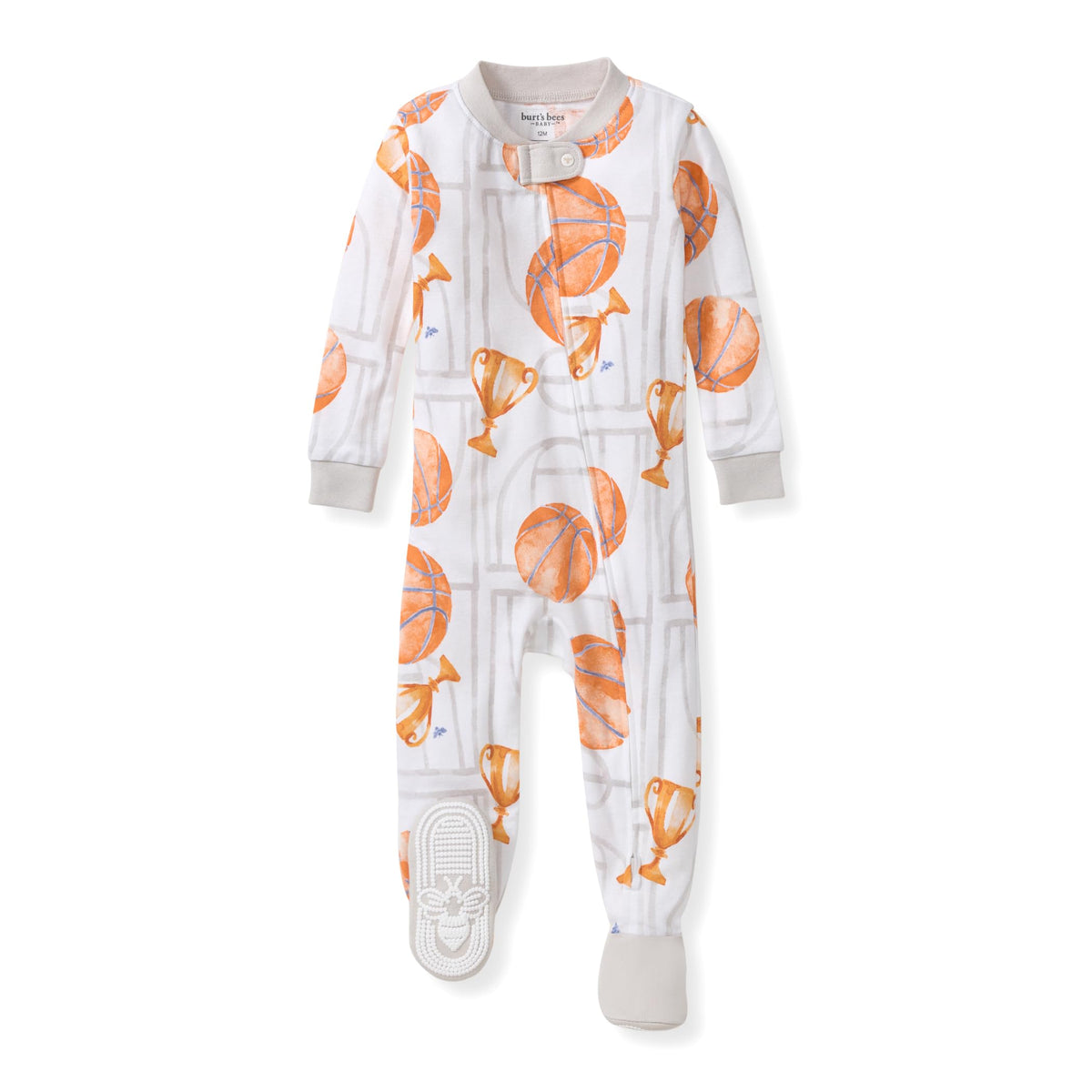 Burt's Bees Baby Boys Organic Cotton, Snug Fit Footed Sleeper Pajamas