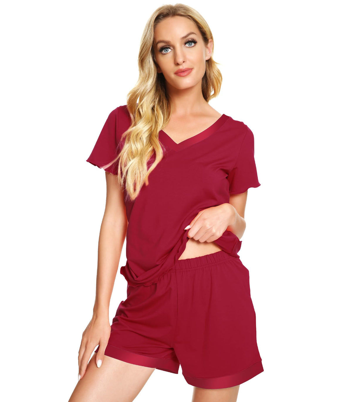 WiWi Bamboo Viscose Womens Pajamas Cooling Sleepwear for Hot Flashes S-4X