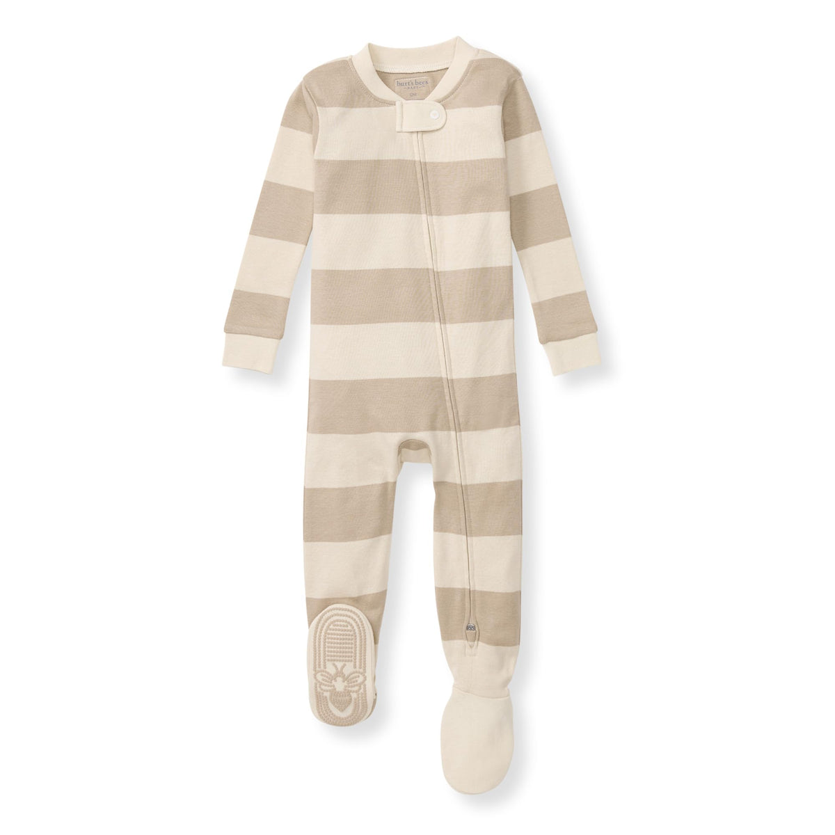 Burt's Bees Baby Boys Organic Cotton, Snug Fit Footed Sleeper Pajamas