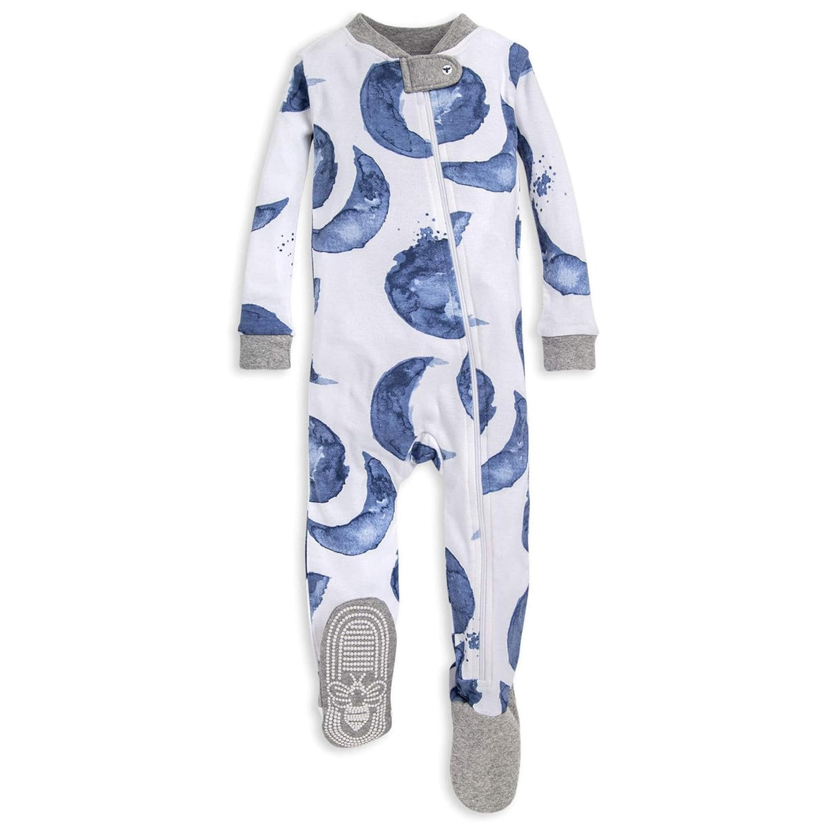 Burt's Bees Baby Boys Organic Cotton, Snug Fit Footed Sleeper Pajamas