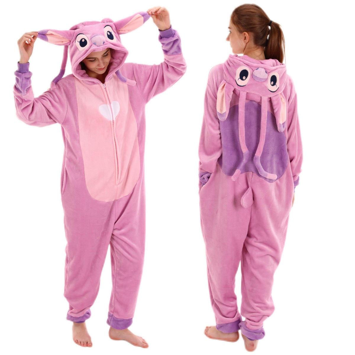 COSUSKET Snug Fit Unisex Adult Onesie Pajamas, Flannel Cosplay Animal One Piece Halloween Costume Sleepwear Homewear