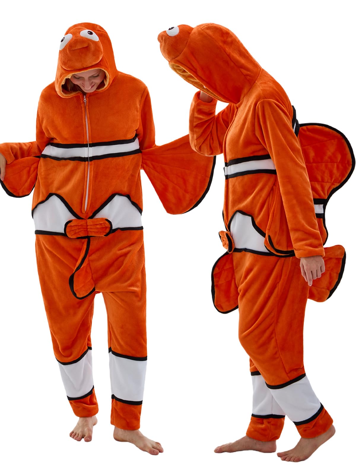 Unisex Adult Onesie Pajamas Animal One Piece Snug Fit Halloween Costume Sleepwear Homewear