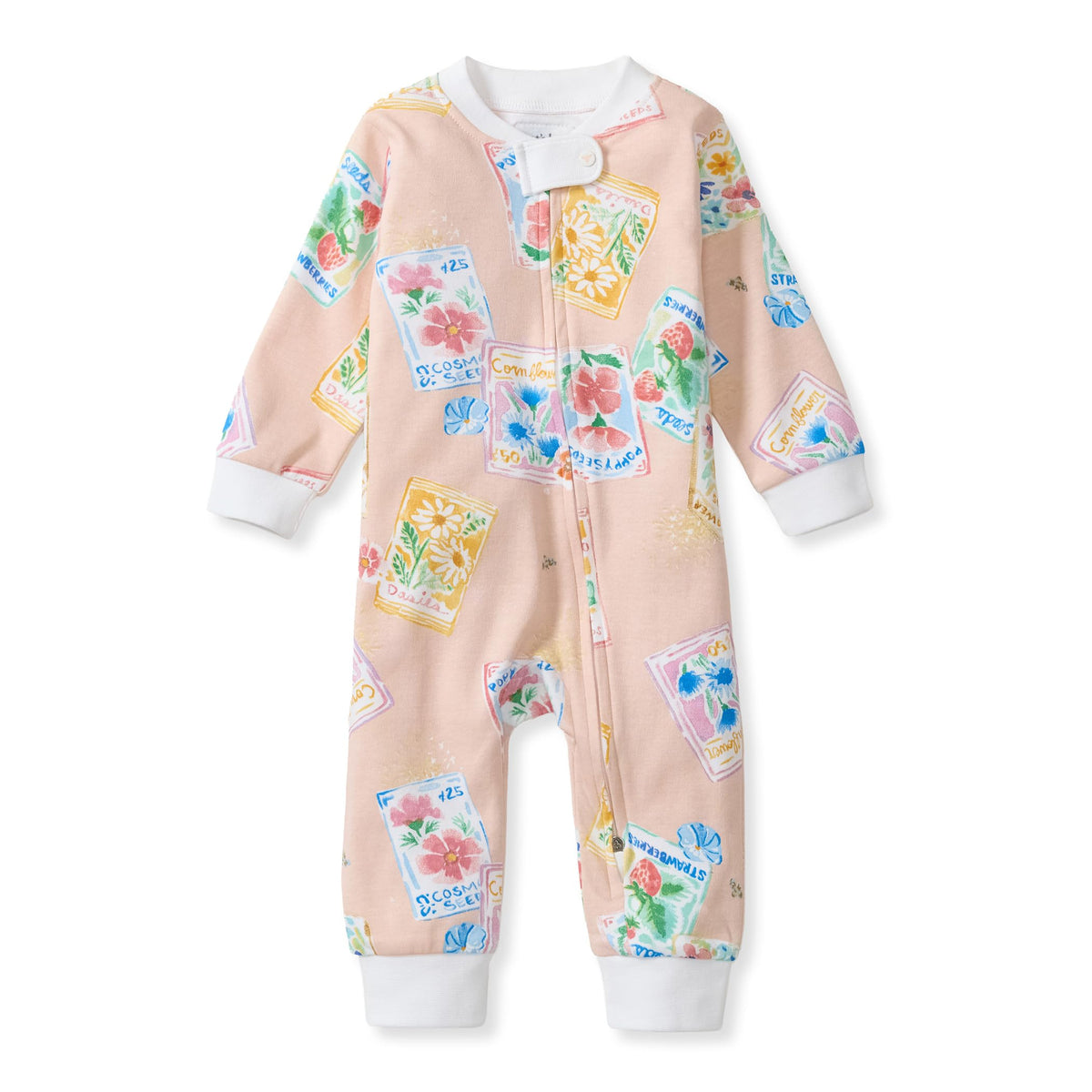 Burt's Bees Baby Unisex Sleep and Play Pajama, Footless One-Piece Zipper PJ