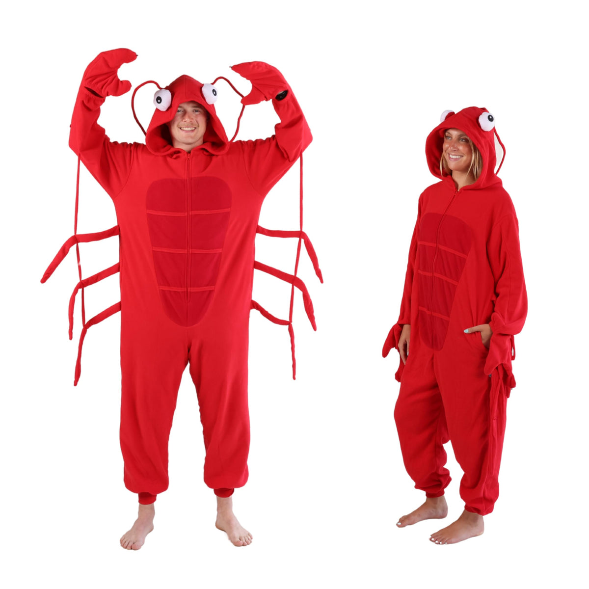 Funziez! Slim Fit Adult Onesie - Animal Costume - Plush Unisex Halloween One Piece Cosplay Suit for Women and Men