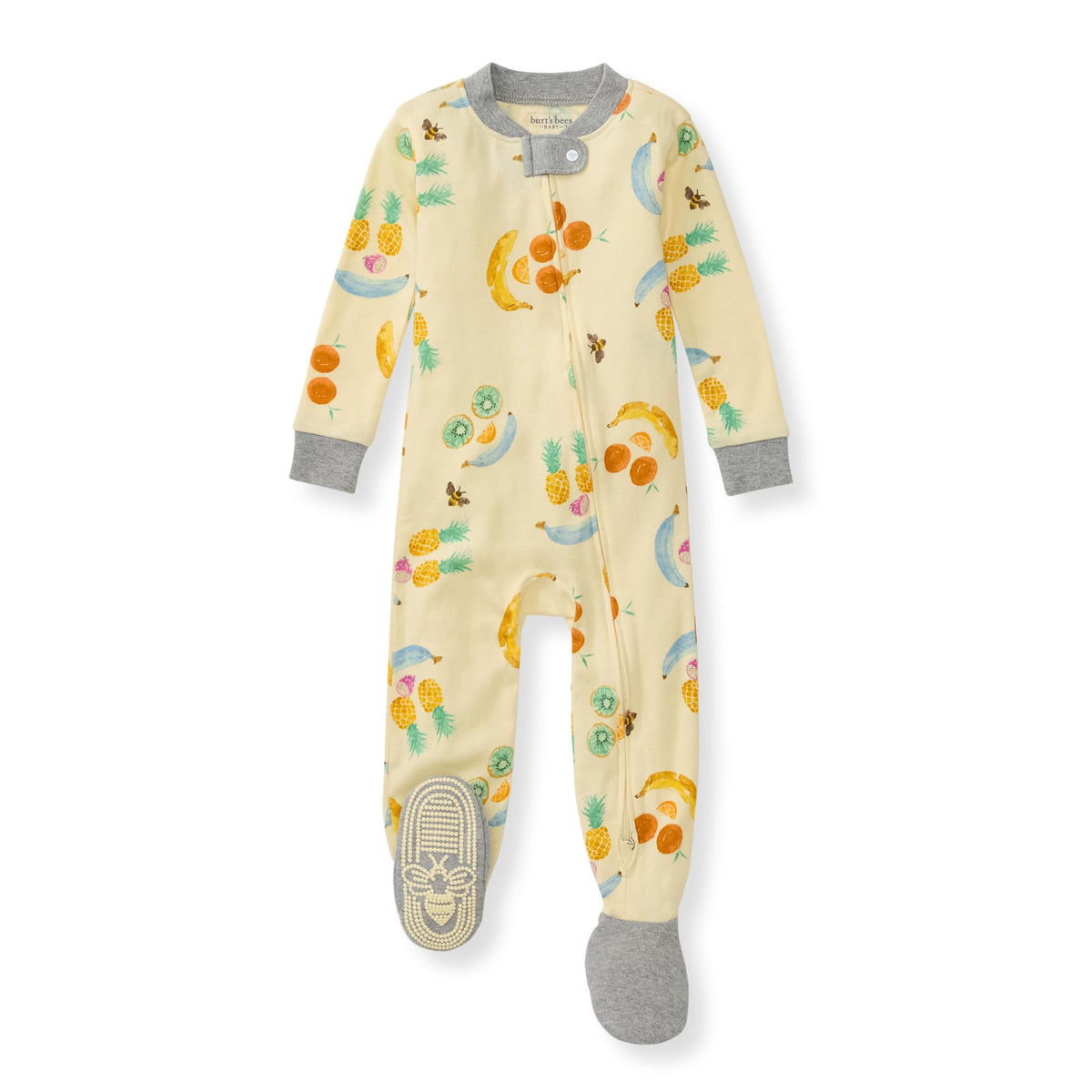 Burt's Bees Baby Boys Organic Cotton, Snug Fit Footed Sleeper Pajamas
