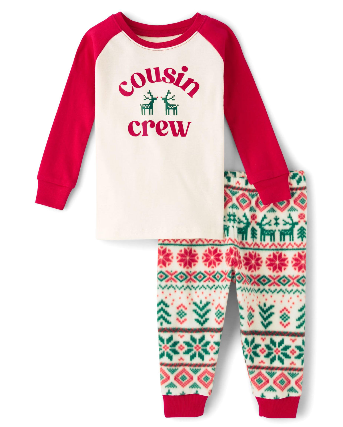 The Children's Place Baby and Kids' Sibling Matching Christmas Pajama Sets, Fleece