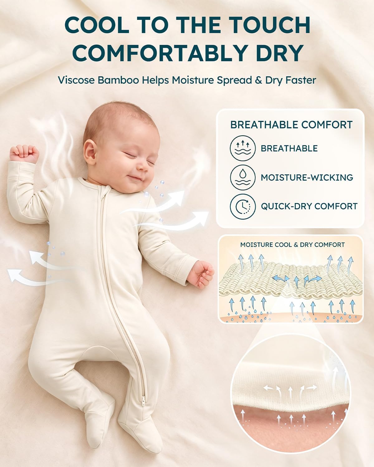 Yoofoss Viscose Bamboo Baby Pajamas Newborn Sleepers For Boy Girl Clothes