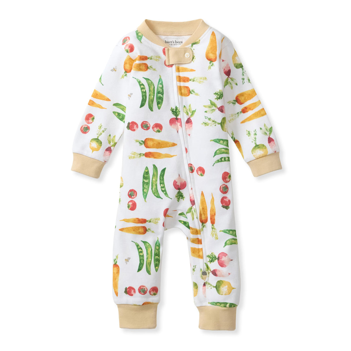 Burt's Bees Baby Unisex Sleep and Play Pajama, Footless One-Piece Zipper PJ
