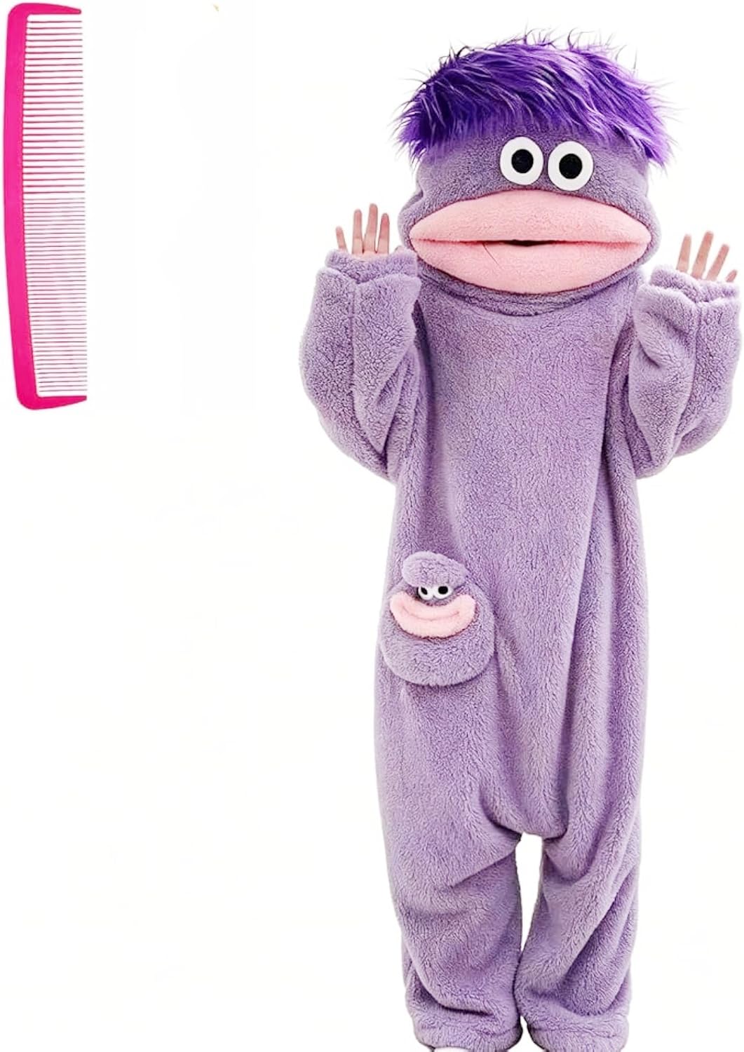 Funny Green Big Mouth Monster Onesie Pajamas