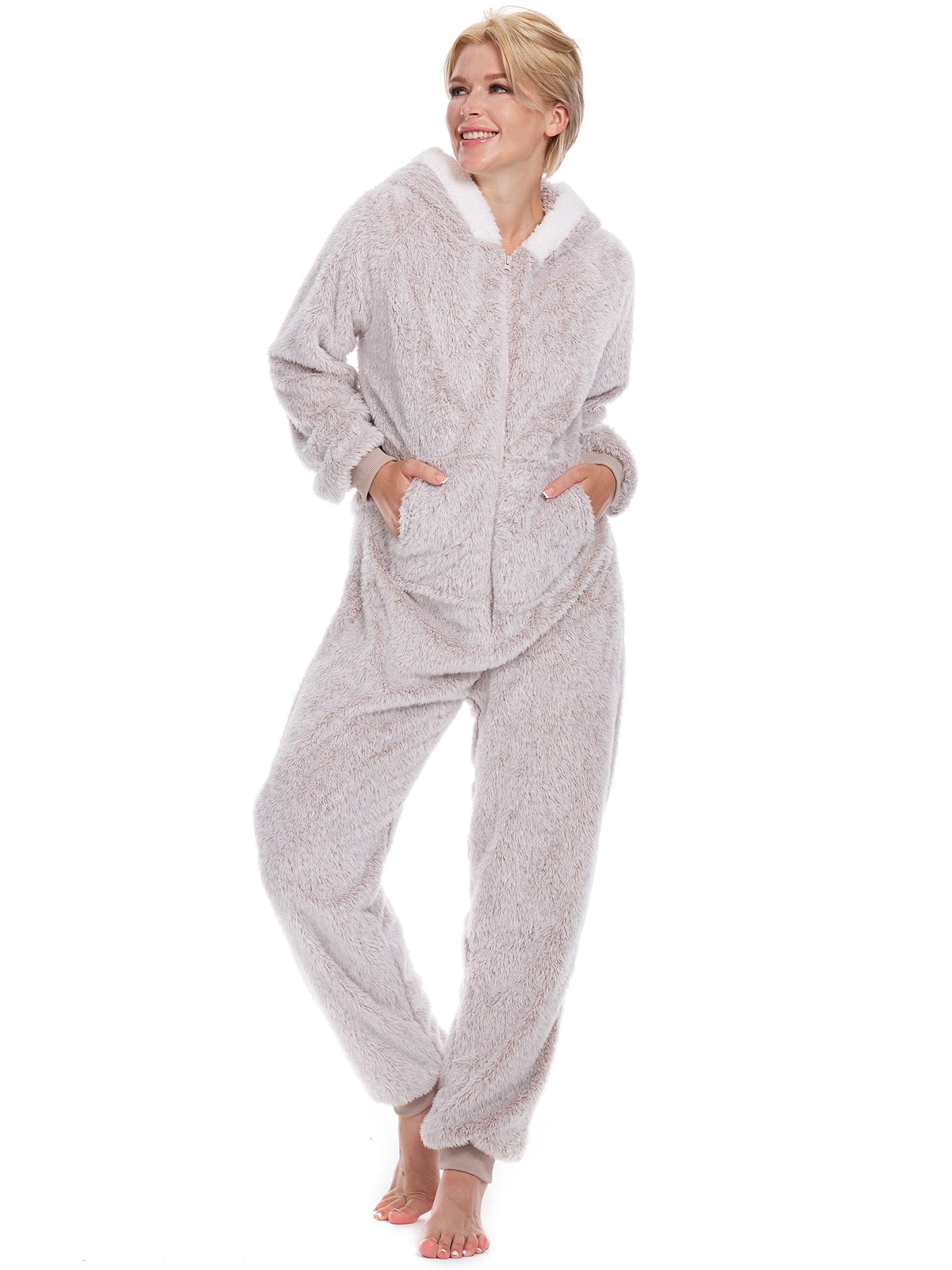 Onesie Pajamas for Women Fleece Womens Onesie Pajamas, Fuzzy Pajama Onesies for Women
