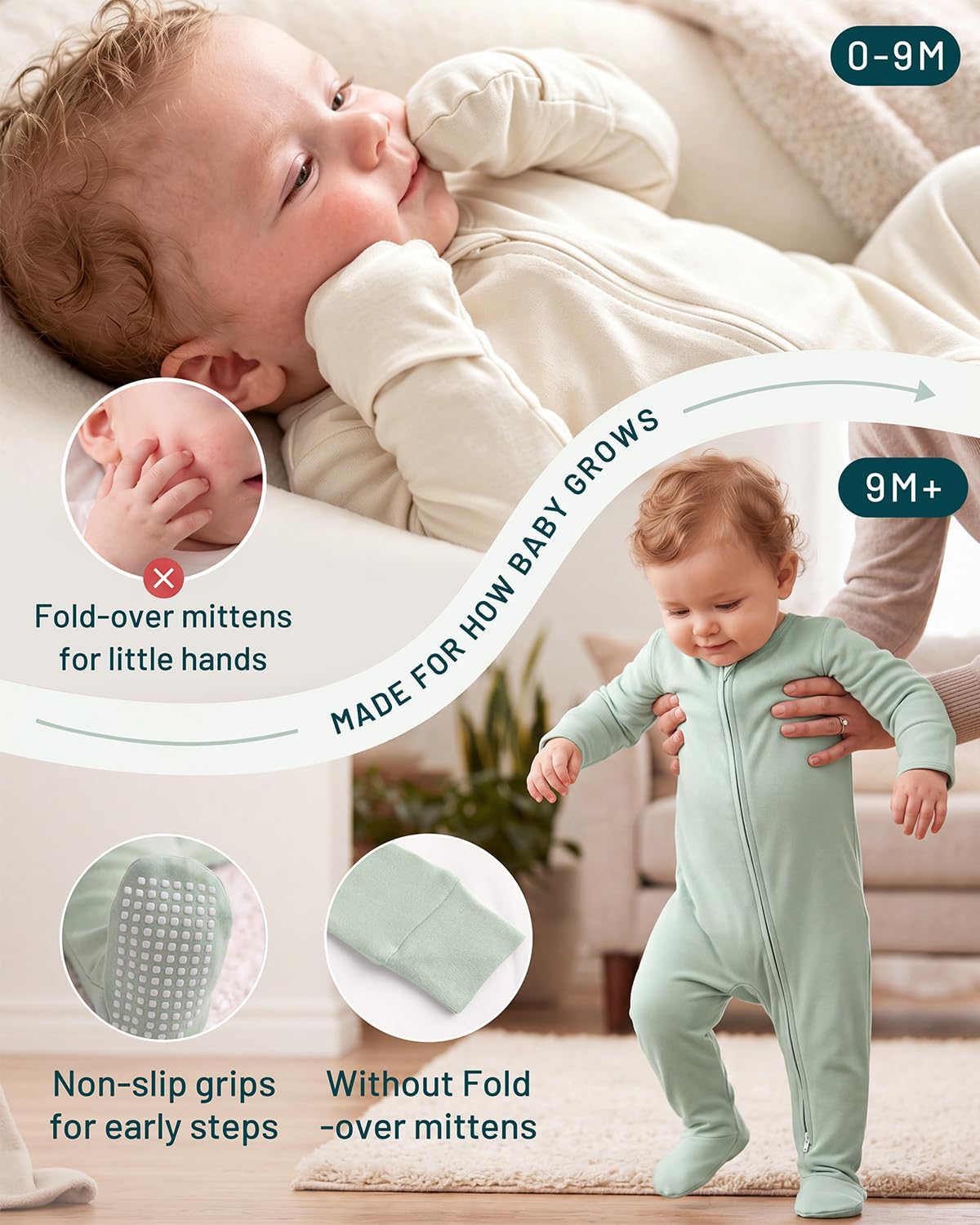 Yoofoss Viscose Bamboo Baby Pajamas Newborn Sleepers For Boy Girl Clothes