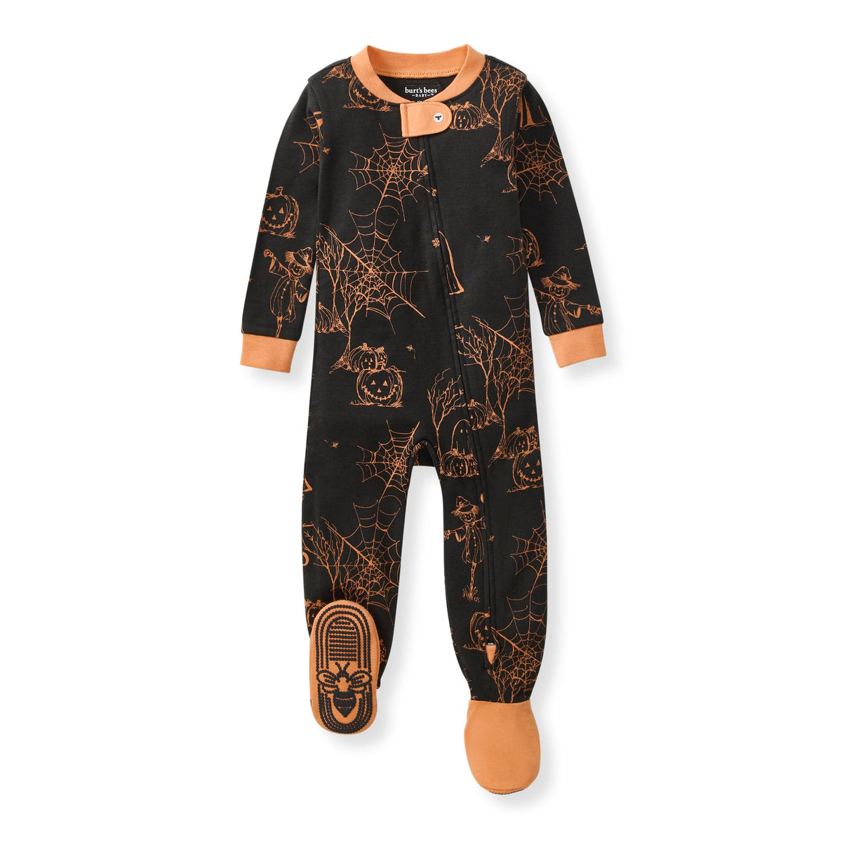 Burt's Bees Baby Boys Organic Cotton, Snug Fit Footed Sleeper Pajamas
