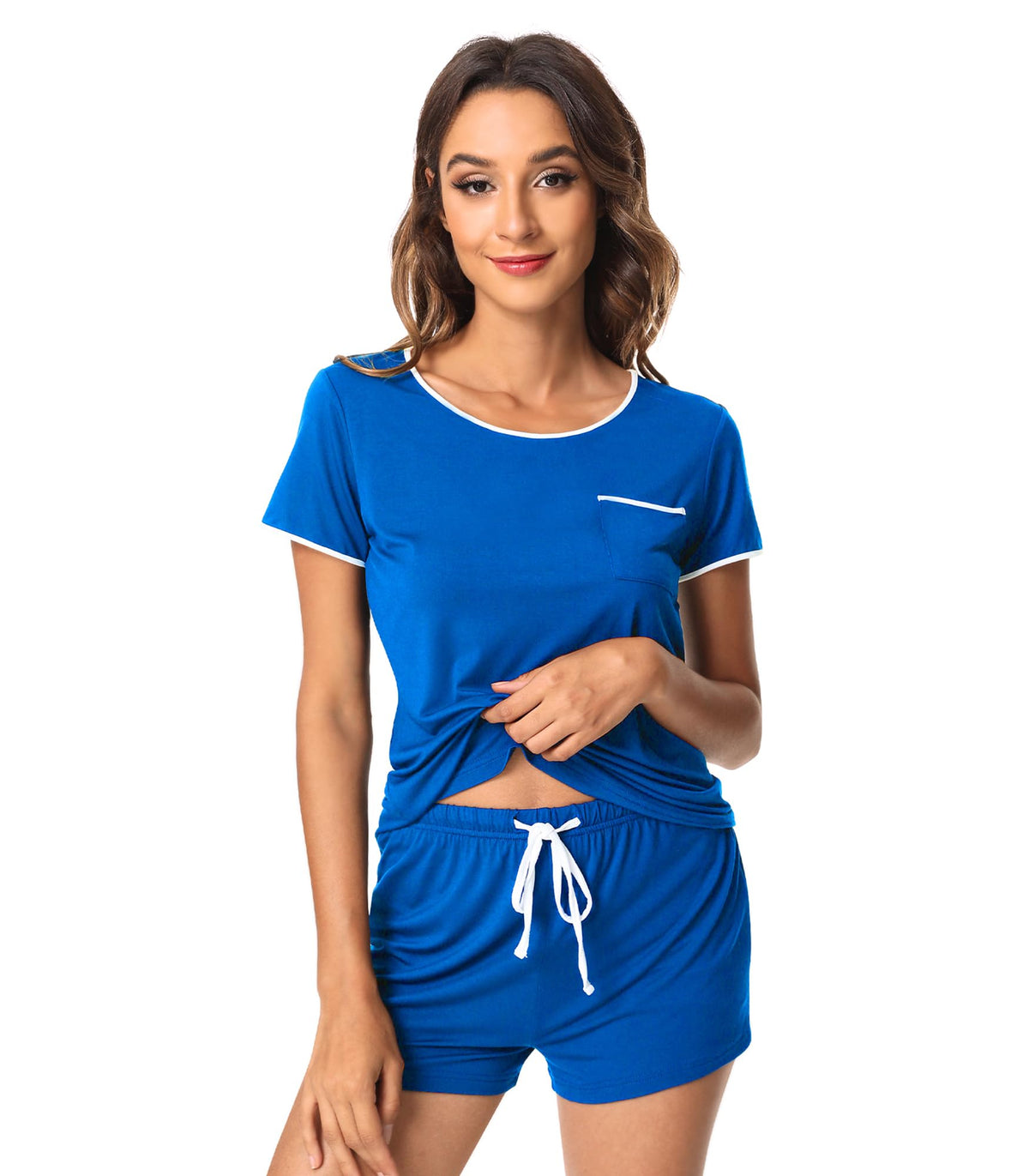 WiWi Bamboo Viscose Womens Pajamas Cooling Sleepwear for Hot Flashes S-4X