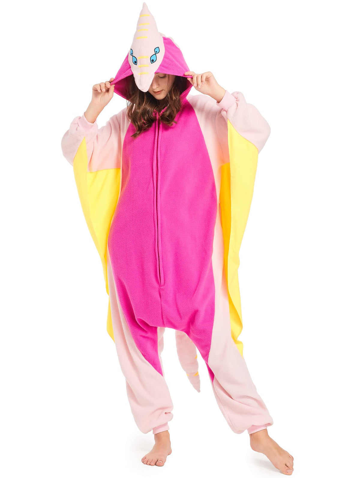 SAMGU Adult Onesie Animal Halloween Cosplay Costume One Piece Pajamas for Women and Men