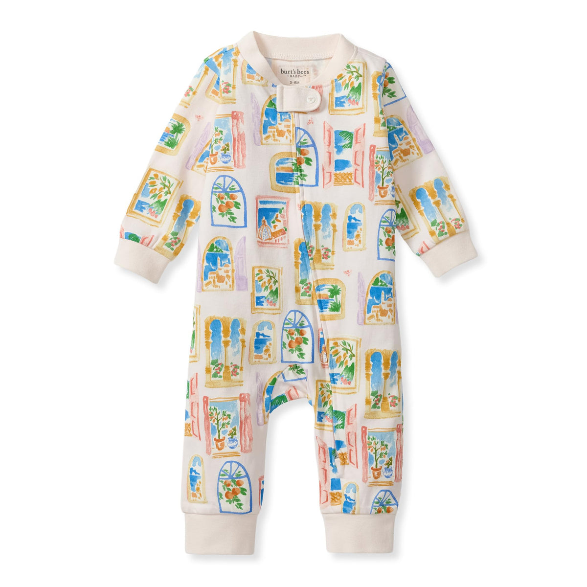 Burt's Bees Baby Unisex Sleep and Play Pajama, Footless One-Piece Zipper PJ