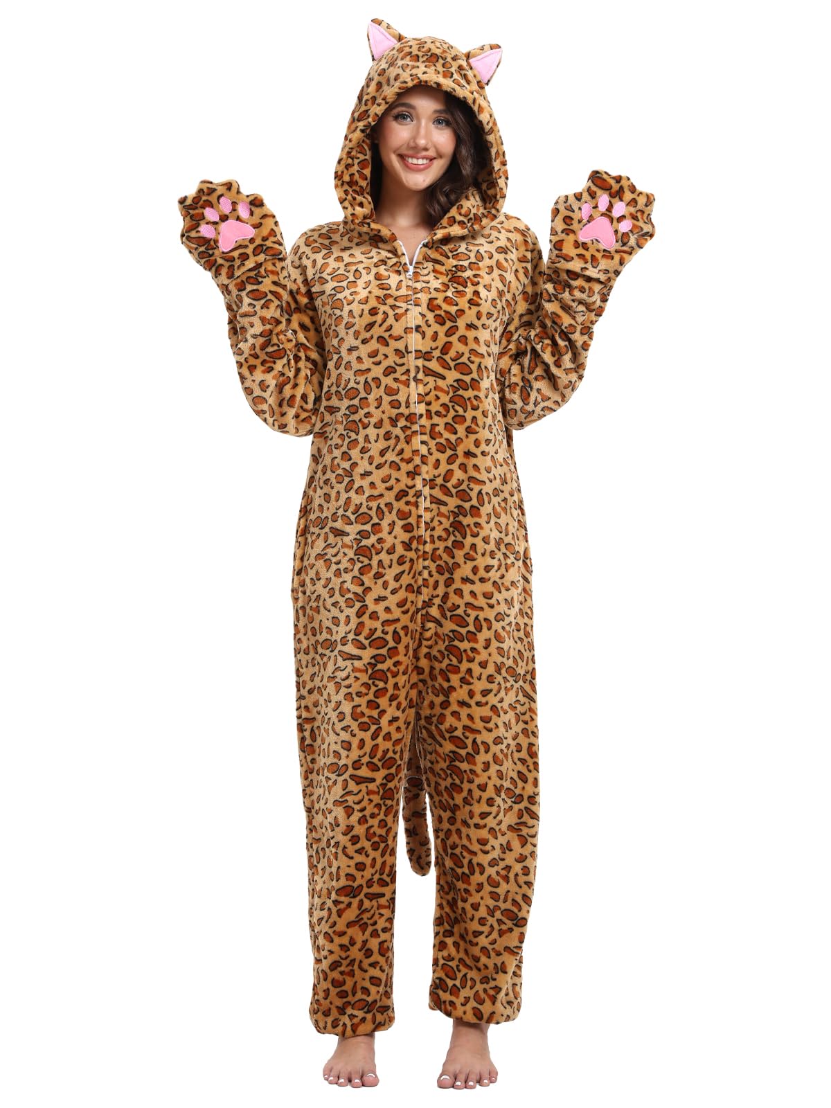 Adult Onesie Pajamas Animal One Piece Costume Halloween Cosplay for Women Men