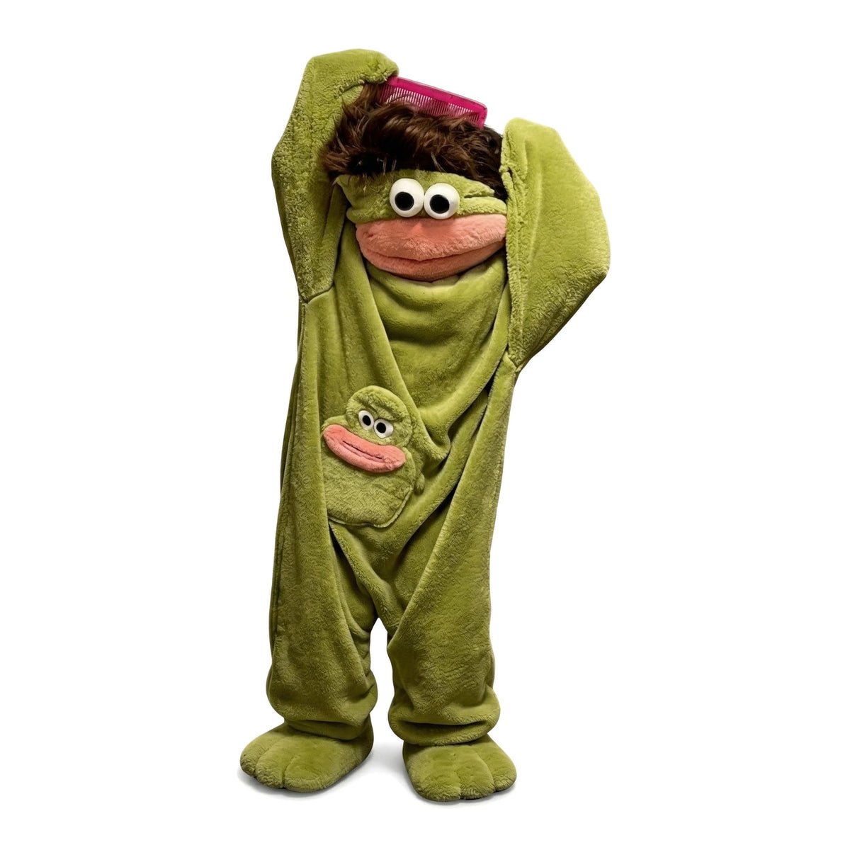 Monster Onesie Adult – Big Mouth Monster Onesie Pajamas, Silly Onesie Costume for Halloween, Parties & Loungewear