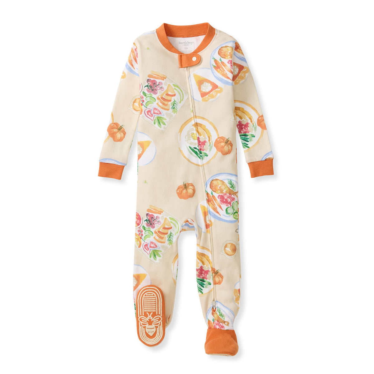 Burt's Bees Baby Boys Organic Cotton, Snug Fit Footed Sleeper Pajamas