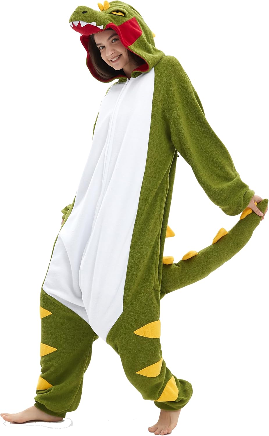 SAMGU Adult Onesie Animal Halloween Cosplay Costume One Piece Pajamas for Women and Men