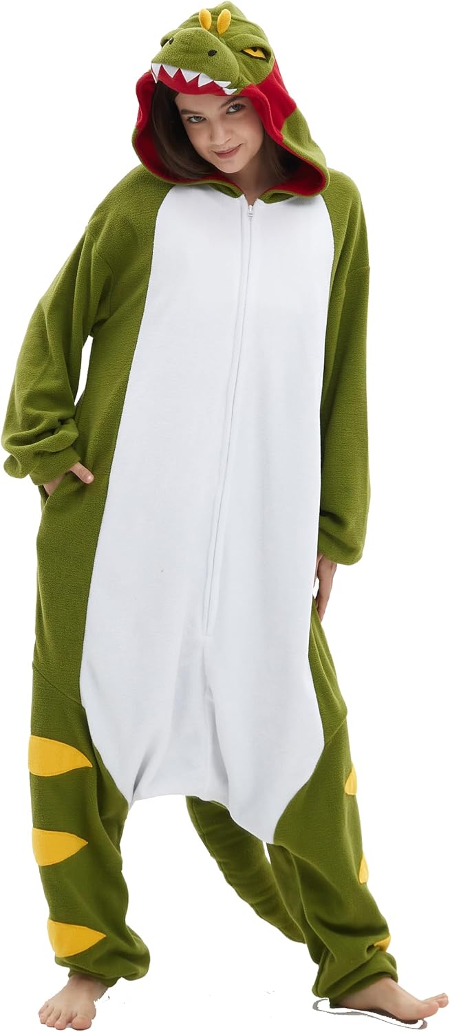 SAMGU Adult Onesie Animal Halloween Cosplay Costume One Piece Pajamas for Women and Men