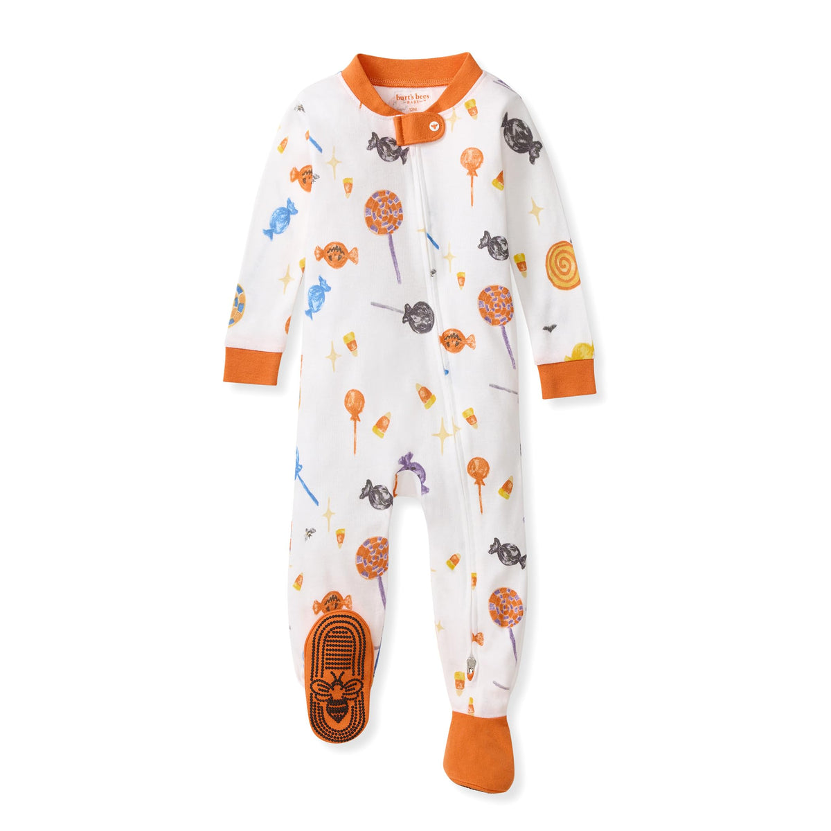 Burt's Bees Baby Boys Organic Cotton, Snug Fit Footed Sleeper Pajamas