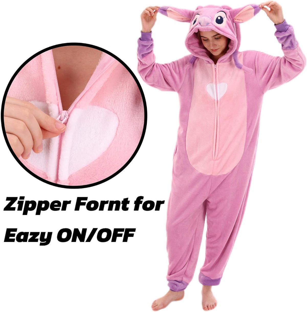 COSUSKET Snug Fit Unisex Adult Onesie Pajamas, Flannel Cosplay Animal One Piece Halloween Costume Sleepwear Homewear