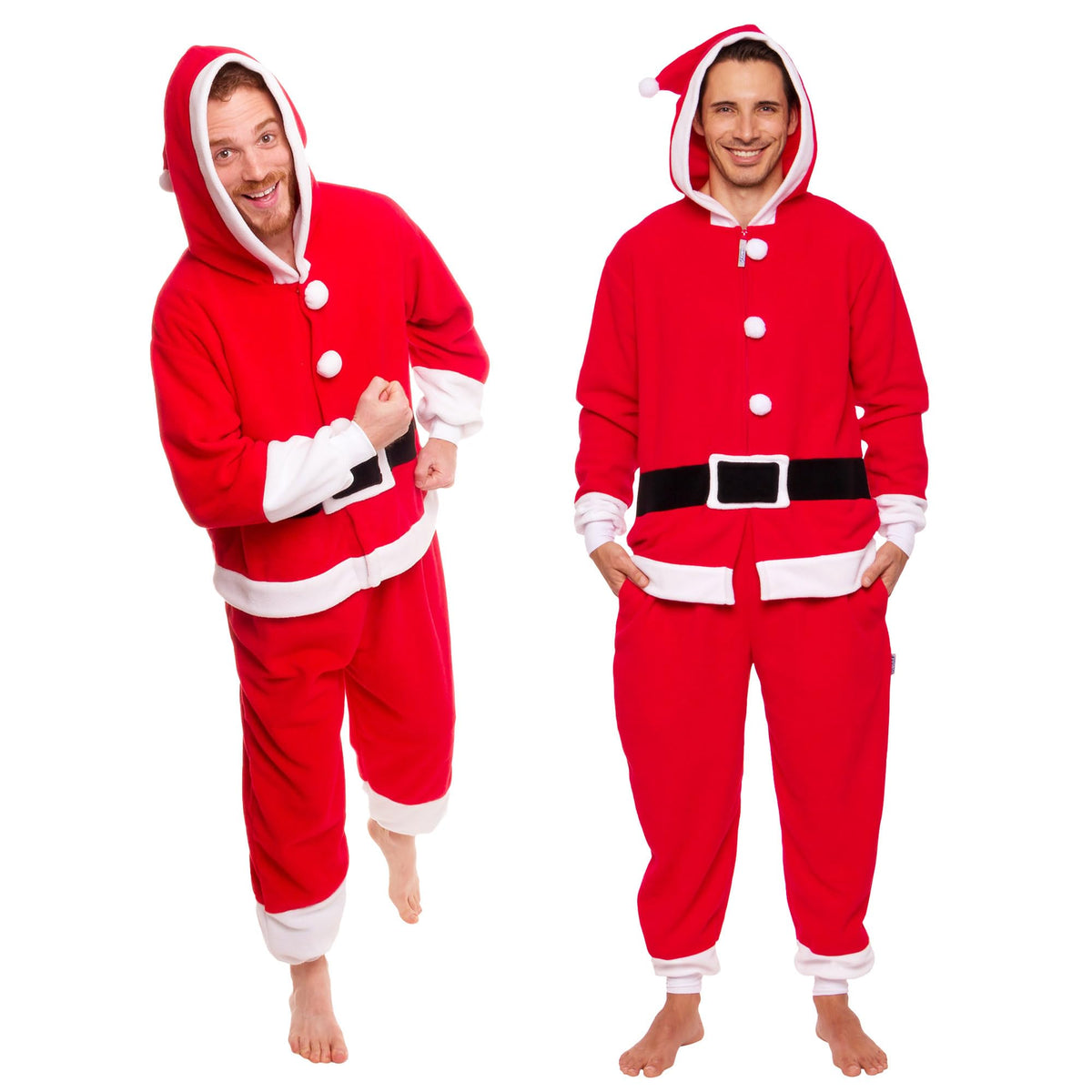 Funziez! Slim Fit Adult Onesie - Animal Costume - Plush Unisex Halloween One Piece Cosplay Suit for Women and Men