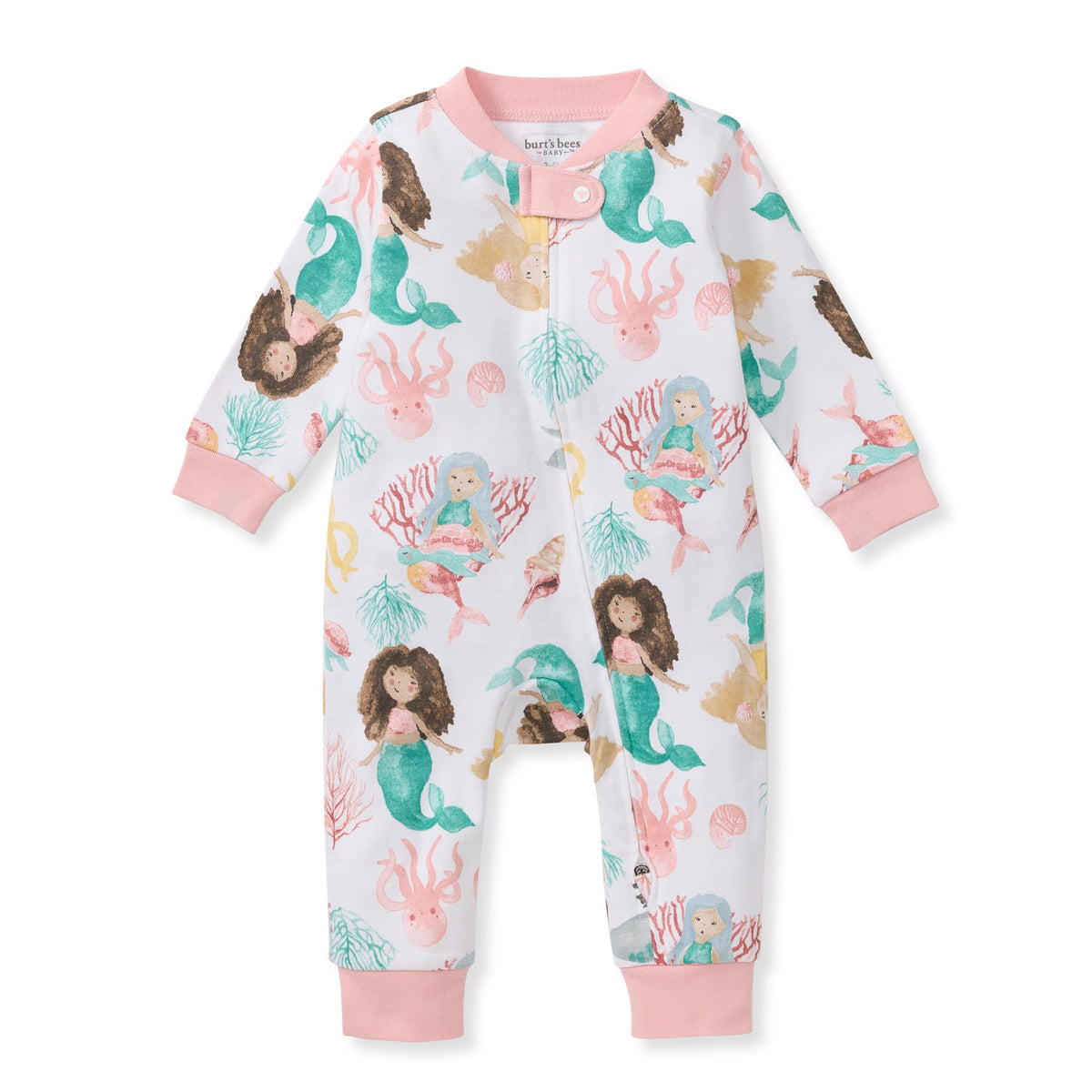Burt's Bees Baby Unisex Sleep and Play Pajama, Footless One-Piece Zipper PJ