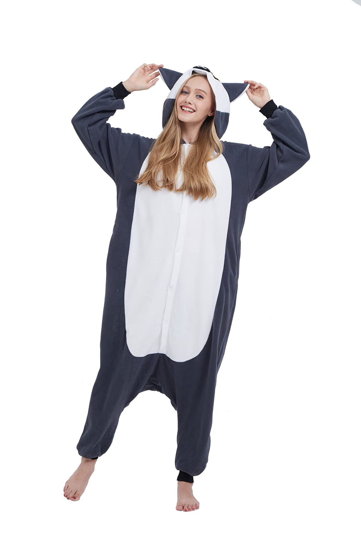 SimZoo Adult Animal Onesie Pajamas Halloween One-Piece Costumes