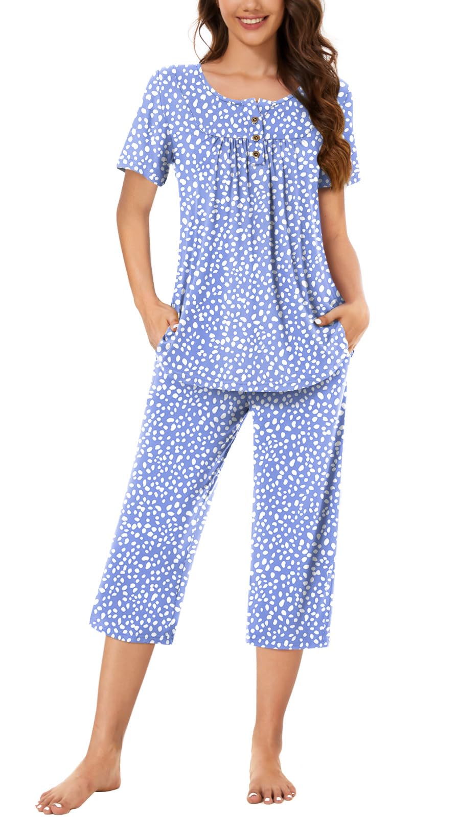 Bestbee Pajamas for Women Set 2 Piece Outfits Soft Sleepwear Ladies Pj Sets