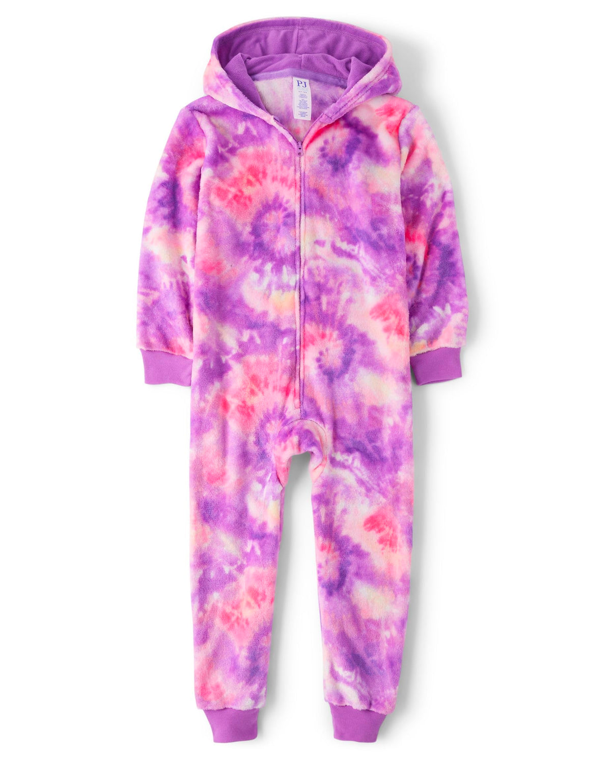 The Children's Place Girls' Long Sleeve Fleece Zip Up One Piece Pajama
