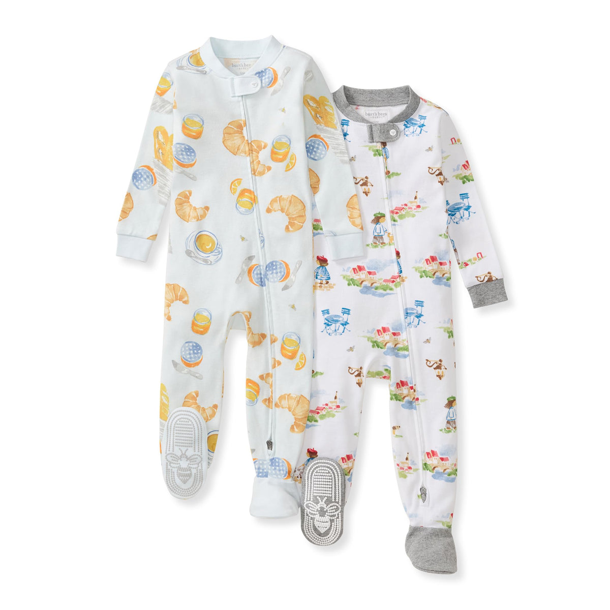 Burt's Bees Baby Boys Organic Cotton, Snug Fit Footed Sleeper Pajamas