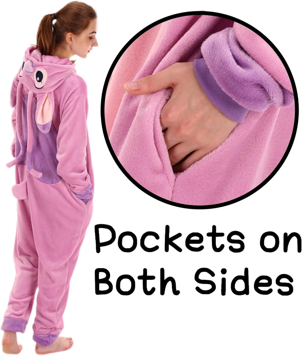 COSUSKET Snug Fit Unisex Adult Onesie Pajamas, Flannel Cosplay Animal One Piece Halloween Costume Sleepwear Homewear