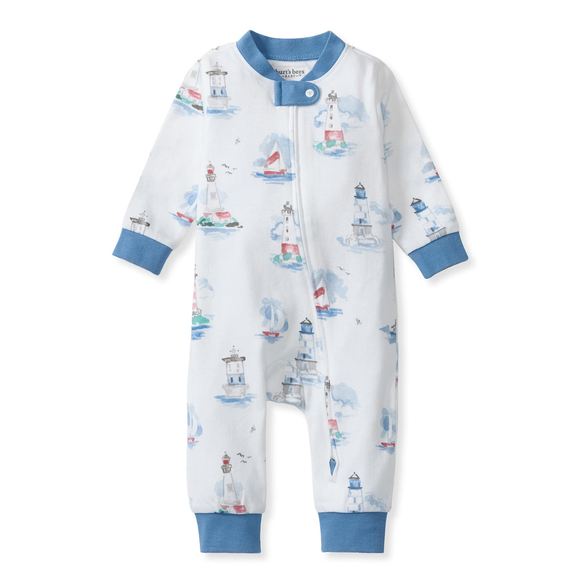 Burt's Bees Baby Unisex Sleep and Play Pajama, Footless One-Piece Zipper PJ