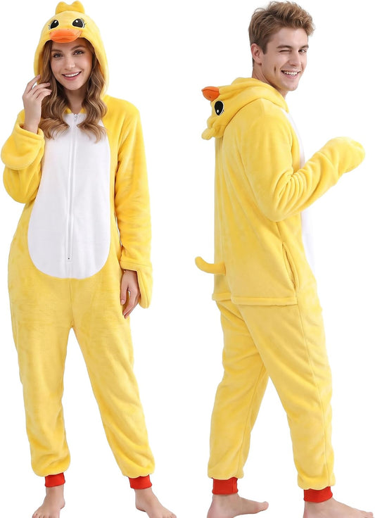 Unisex Adult Onesie Pajamas Animal One Piece Pajamas Halloween Costume Sleepwear Homewear