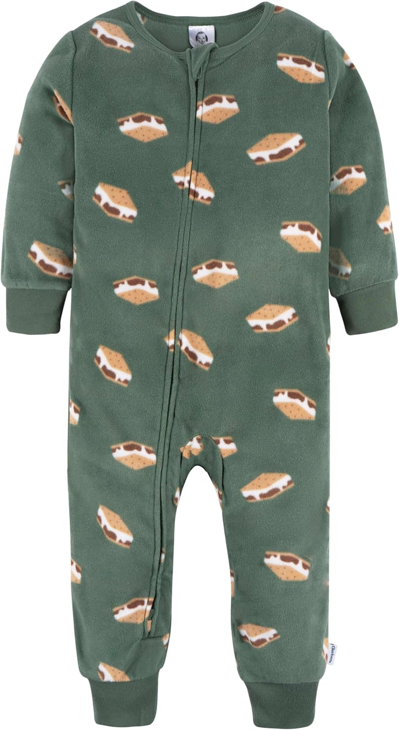 Gerber Baby Boys 3-Pack Fleece Footless Pajamas