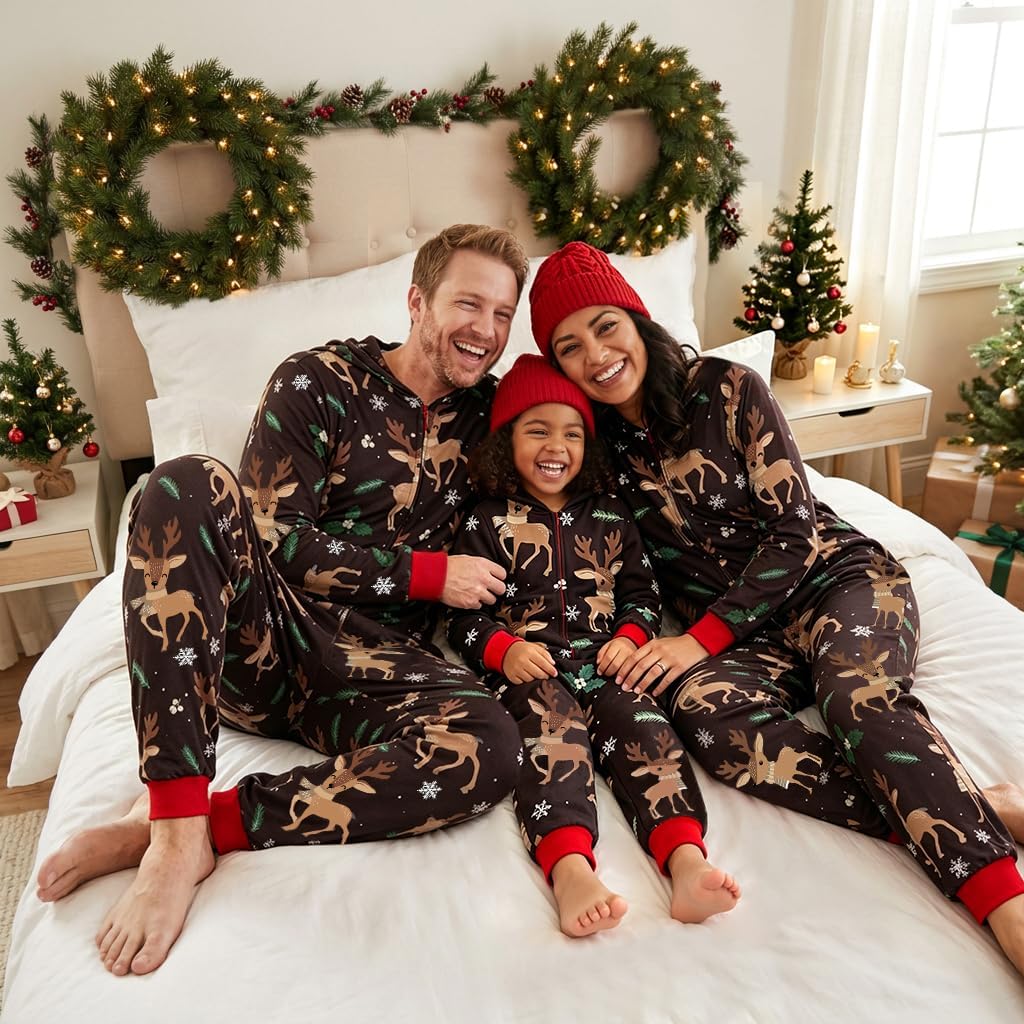 Neufigr Matching Christmas Pajamas for Family Christmas Pjs