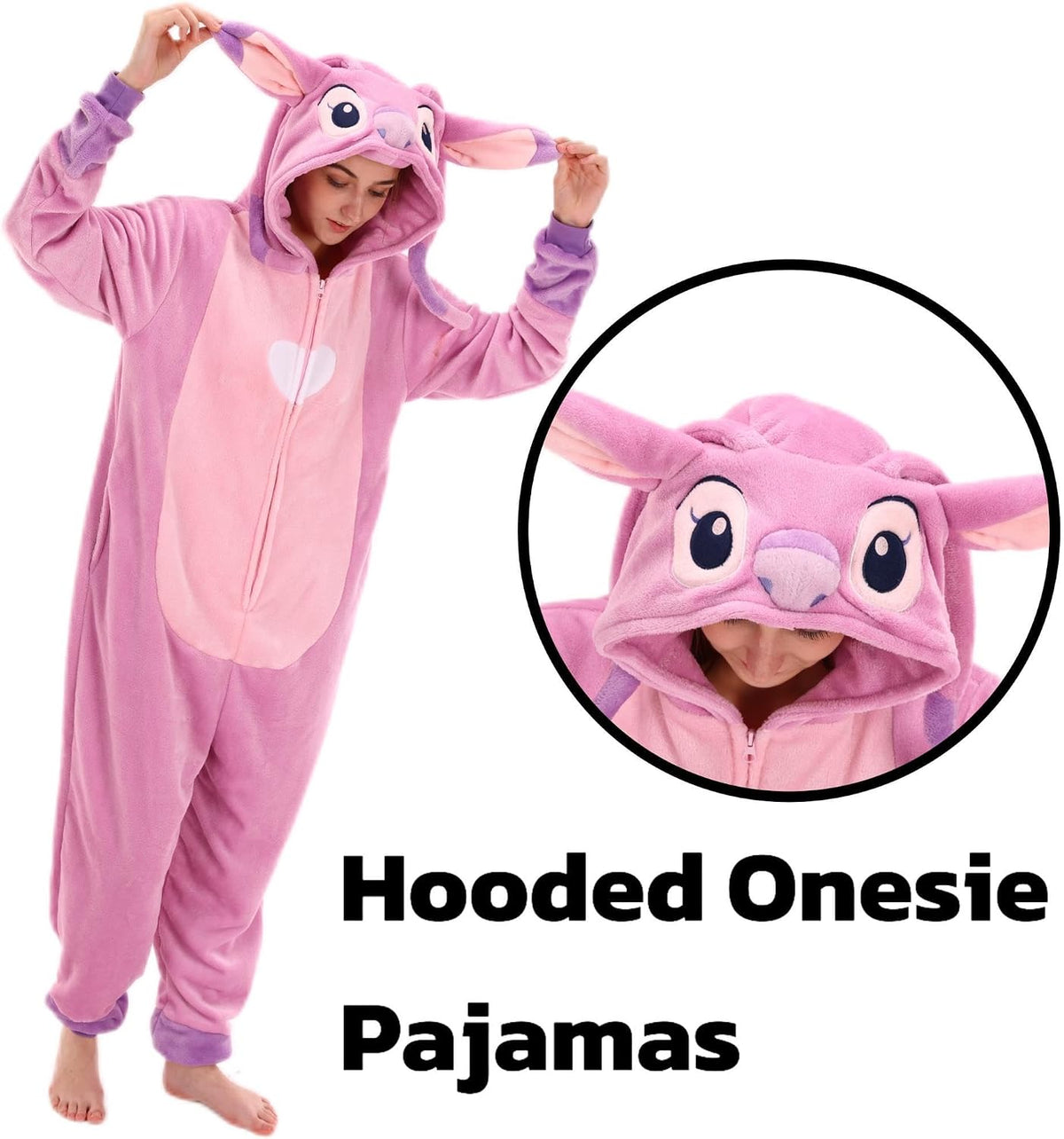 COSUSKET Snug Fit Unisex Adult Onesie Pajamas, Flannel Cosplay Animal One Piece Halloween Costume Sleepwear Homewear