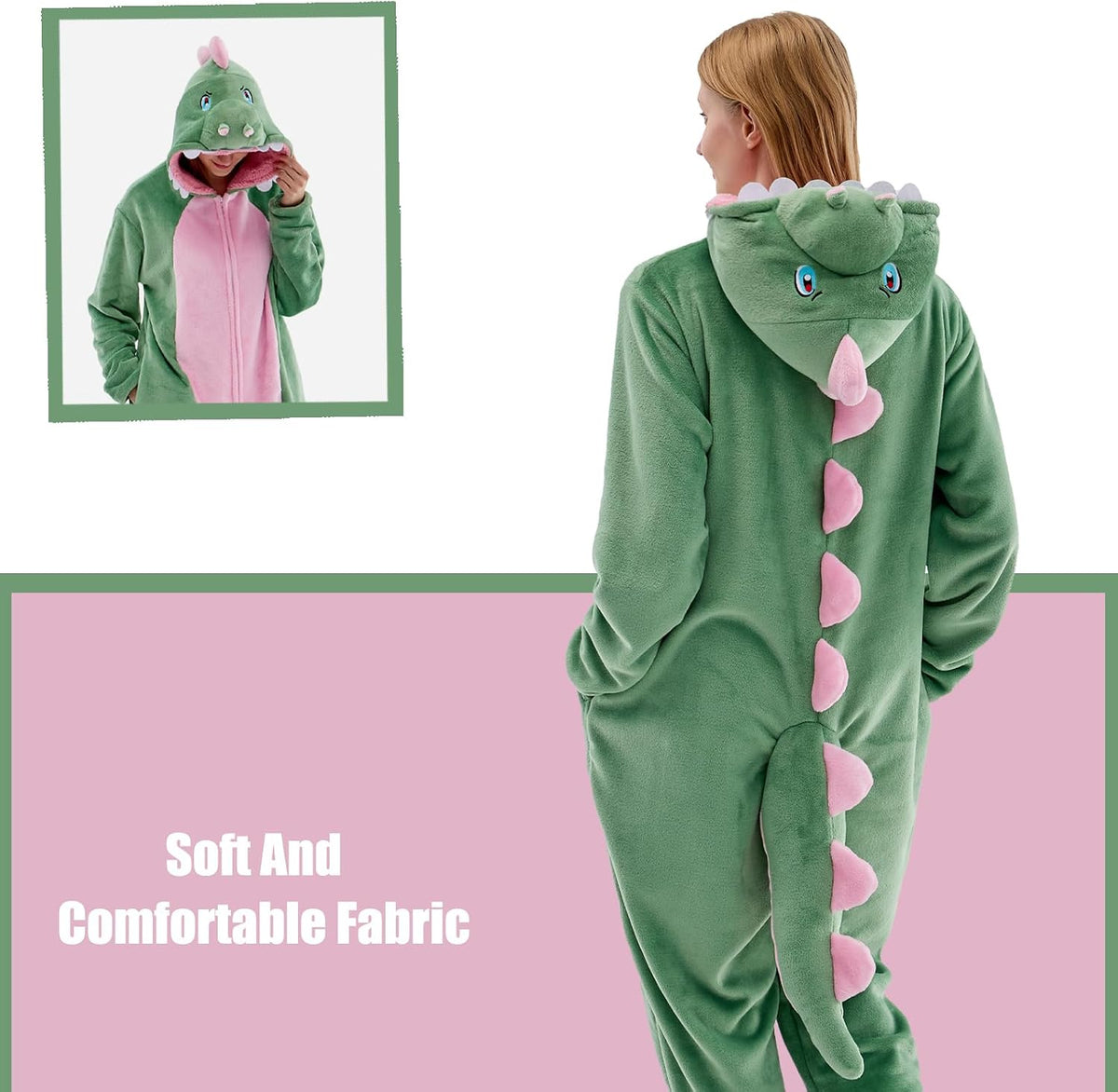 Unisex Adult Onesie Pajamas Animal One Piece Snug Fit Halloween Costume Sleepwear Homewear