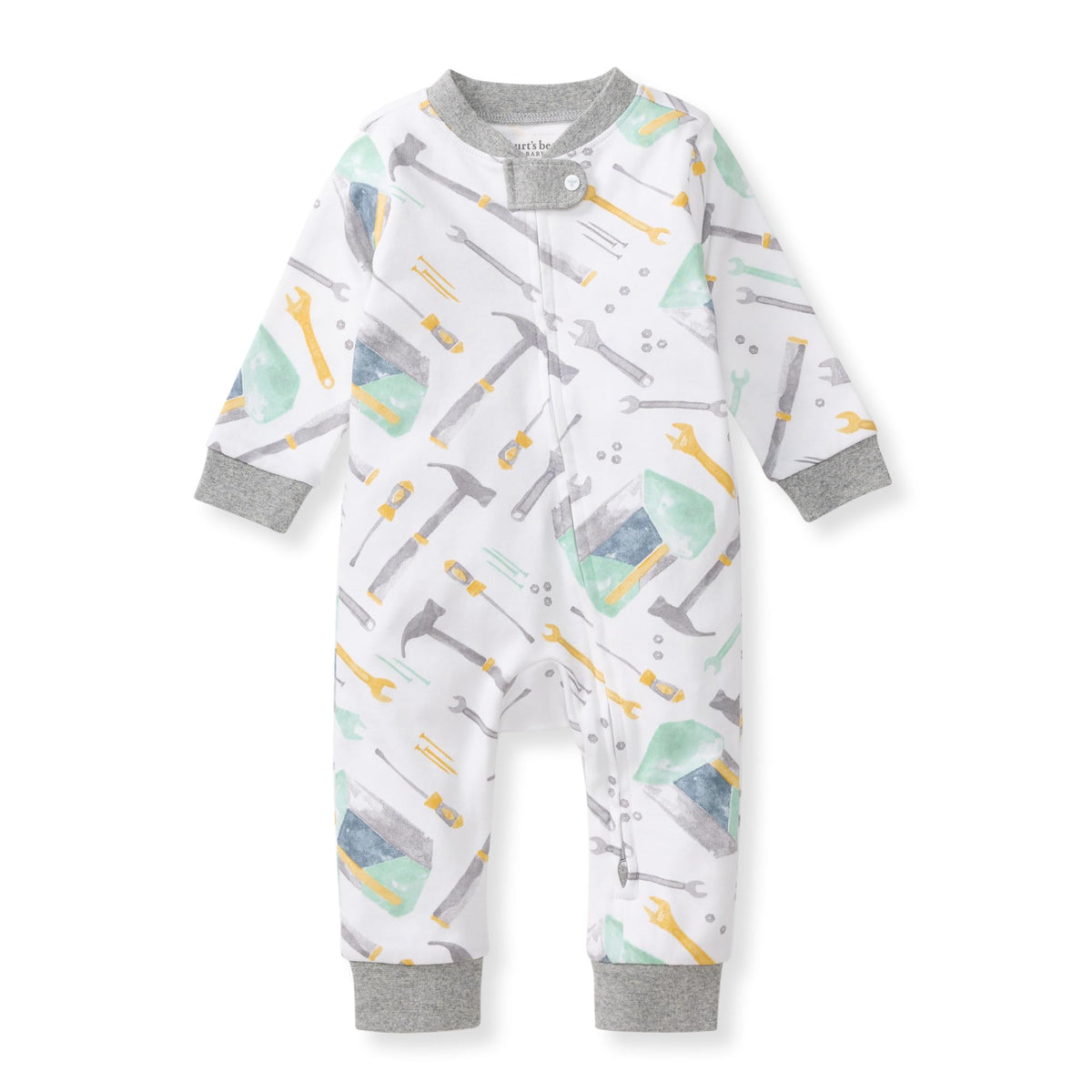 Burt's Bees Baby Unisex Sleep and Play Pajama, Footless One-Piece Zipper PJ