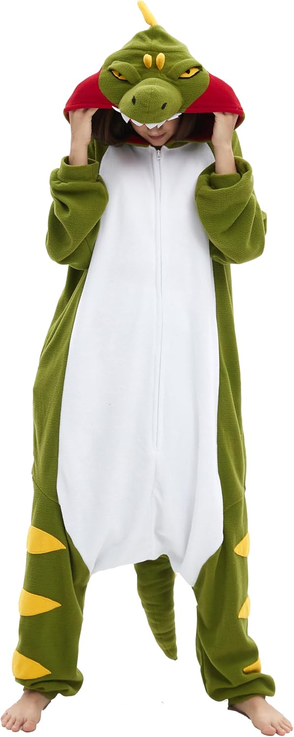 SAMGU Adult Onesie Animal Halloween Cosplay Costume One Piece Pajamas for Women and Men