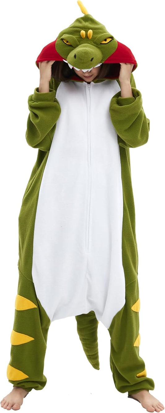 SAMGU Adult Onesie Animal Halloween Cosplay Costume One Piece Pajamas for Women and Men