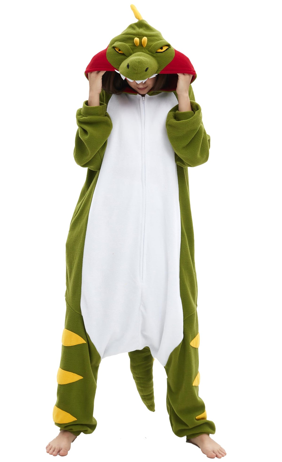 SAMGU Adult Onesie Animal Halloween Cosplay Costume One Piece Pajamas for Women and Men