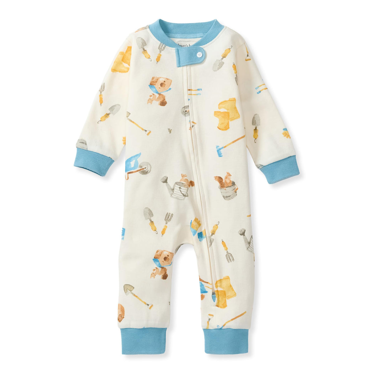 Burt's Bees Baby Unisex Sleep and Play Pajama, Footless One-Piece Zipper PJ