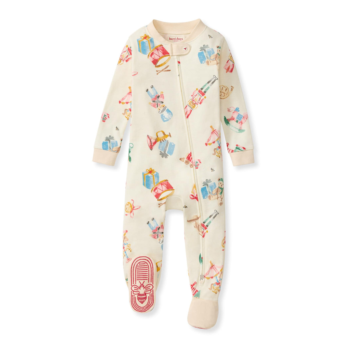 Burt's Bees Baby Boys Organic Cotton, Snug Fit Footed Sleeper Pajamas