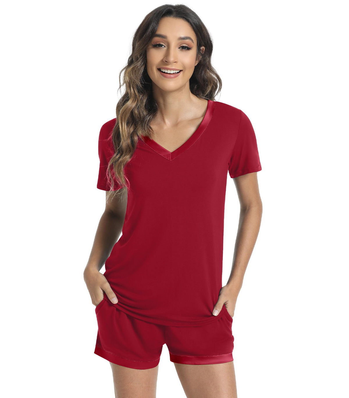 WiWi Bamboo Viscose Womens Pajamas Cooling Sleepwear for Hot Flashes S-4X