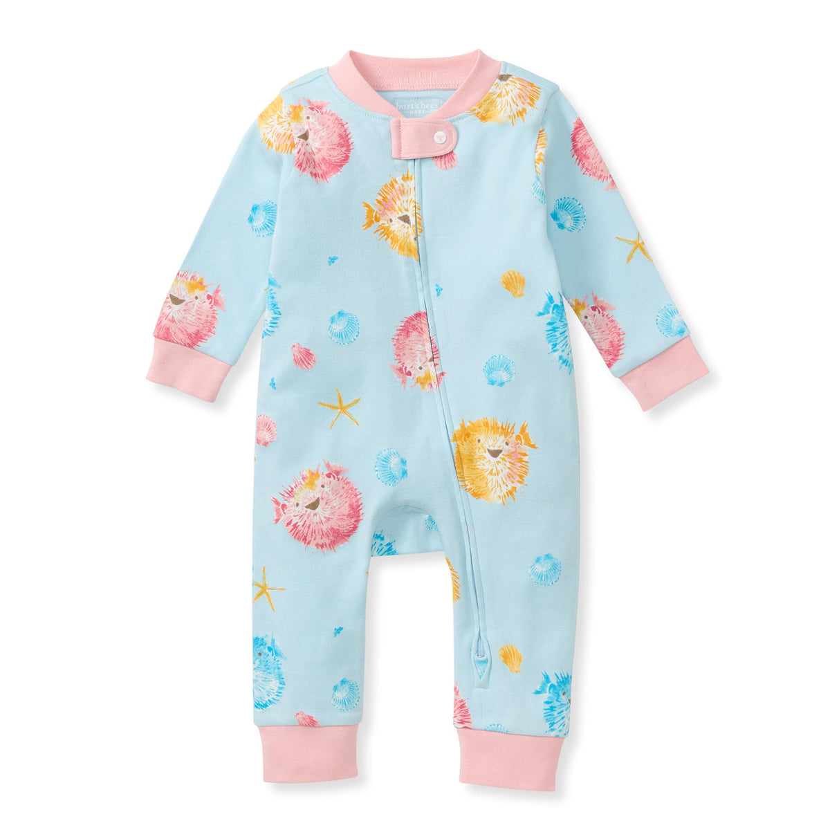 Burt's Bees Baby Unisex Sleep and Play Pajama, Footless One-Piece Zipper PJ