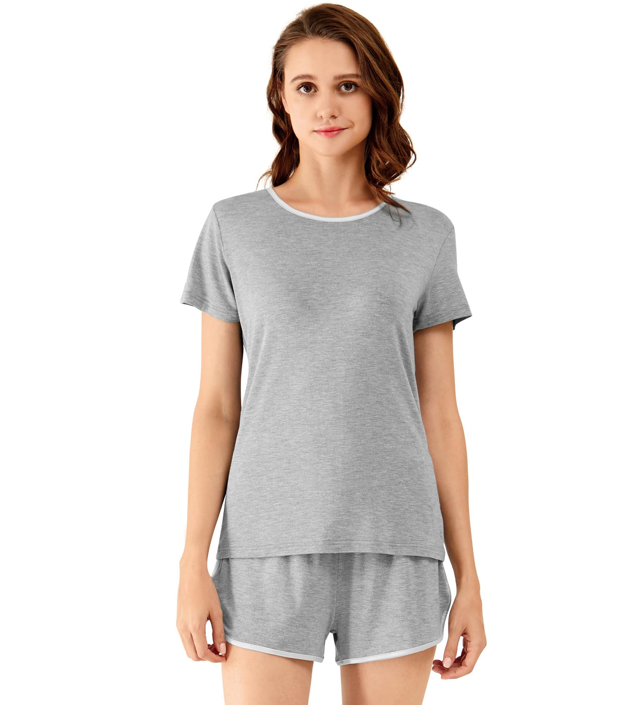WiWi Bamboo Viscose Womens Pajamas Cooling Sleepwear for Hot Flashes S-4X