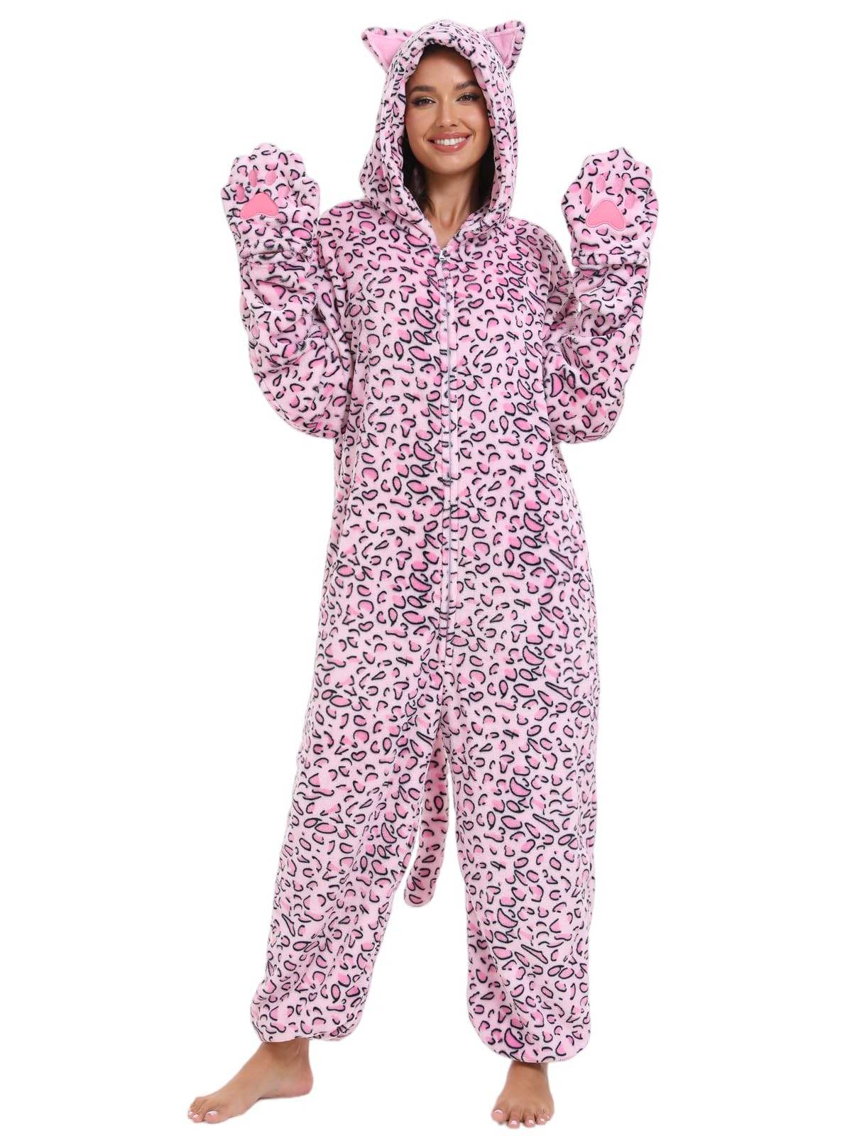 Adult Onesie Pajamas Animal One Piece Costume Halloween Cosplay for Women Men